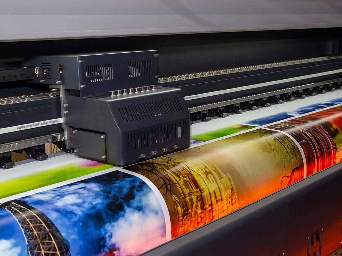 A high quality printer printing off pages