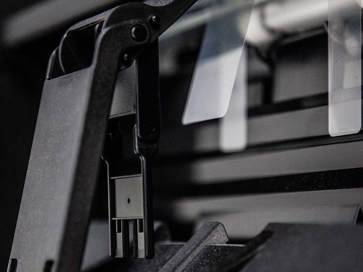 A close up of a printer